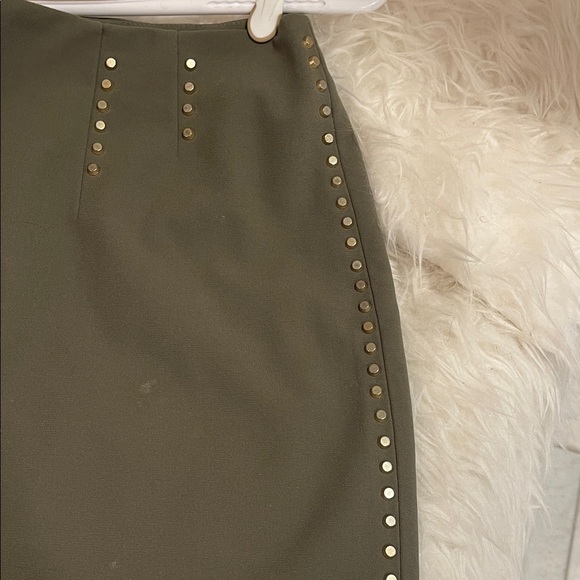 H&M Khaki Studded Mini Skirt - Picture 5 of 15
